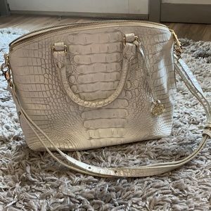 Brahmin Melbourne Bag in white